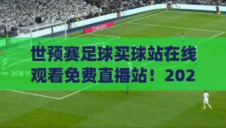 世预赛足球买球站在线观看免费直播站！2026年世预赛观赛指南与靠谱平台推荐(世预赛足球买球站)附避坑技巧