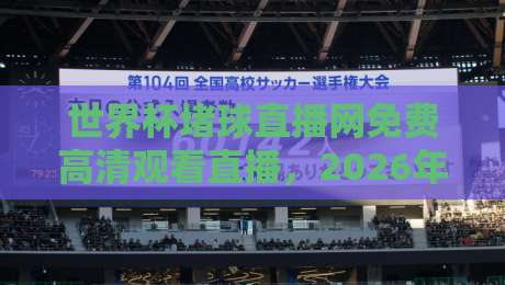 世界杯堵球直播网免费高清观看直播,2026年最全观赛指南(世界杯堵球直播网)