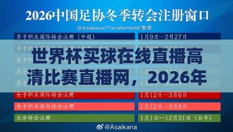世界杯买球在线直播高清比赛直播网,2026年球迷必看的四大观赛新趋势 世界杯买球在线直播高清比赛直播网,2026年球迷必看的四大观赛新趋势