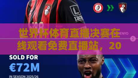 世界杯体育直播决赛在线观看免费直播站，2026年观赛全攻略