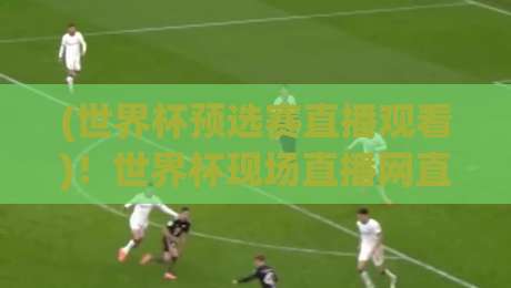 (世界杯预选赛直播观看)！世界杯现场直播网直播官网观看入口：2026年球迷必藏的观赛指南