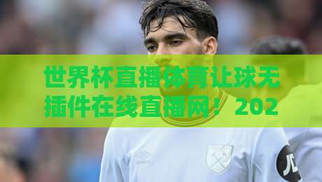 世界杯直播体育让球无插件在线直播网!2026年球迷解锁观赛新姿势