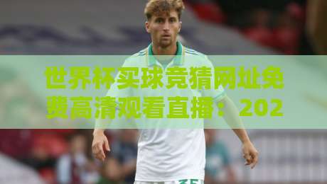 世界杯买球竞猜网址免费高清观看直播：2026年球迷必备指南（别踩坑）