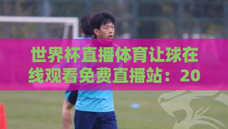 世界杯直播体育让球在线观看免费直播站:2026年球迷必知的五大观赛技巧