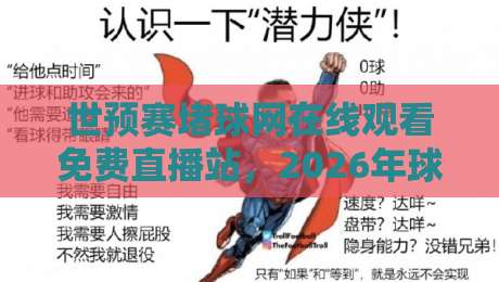 世预赛堵球网在线观看免费直播站,2026年球迷该怎么选?