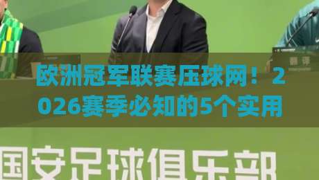 欧洲冠军联赛压球网！2026赛季必知的5个实用技巧(欧洲冠军联赛压球网)